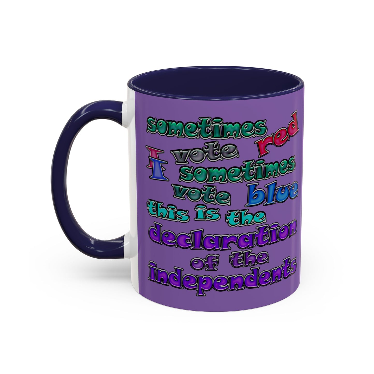 declaration of the independents - Accent Mug (light purple)