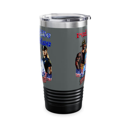 rw&b lives matter - Ringneck Tumbler, 20oz (dark grey)