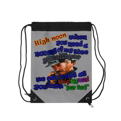 high noon - Drawstring Bag (grey)