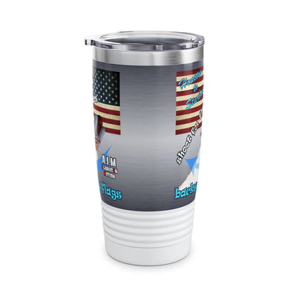 shoot for the stars - Ringneck Tumbler, 20oz (brushed nickel)