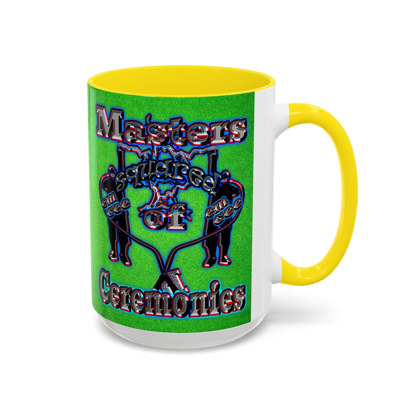 em cee squared - Accent Mug (green turf)