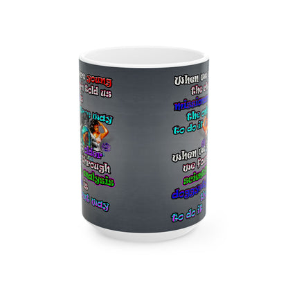 doggystyle - White Mug (grey-light grey)