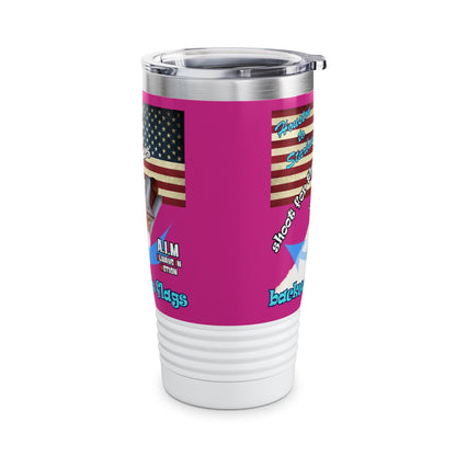 shoot for the stars - Ringneck Tumbler, 20oz (pink)