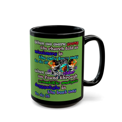 doggystyle - Black Mug (green)