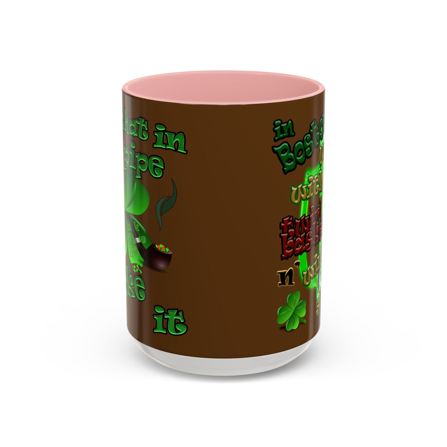 celtics logo - Accent Mug (brown)