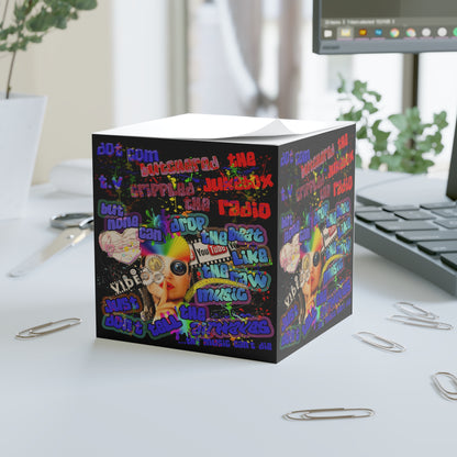 drop the beat - note cube (black)