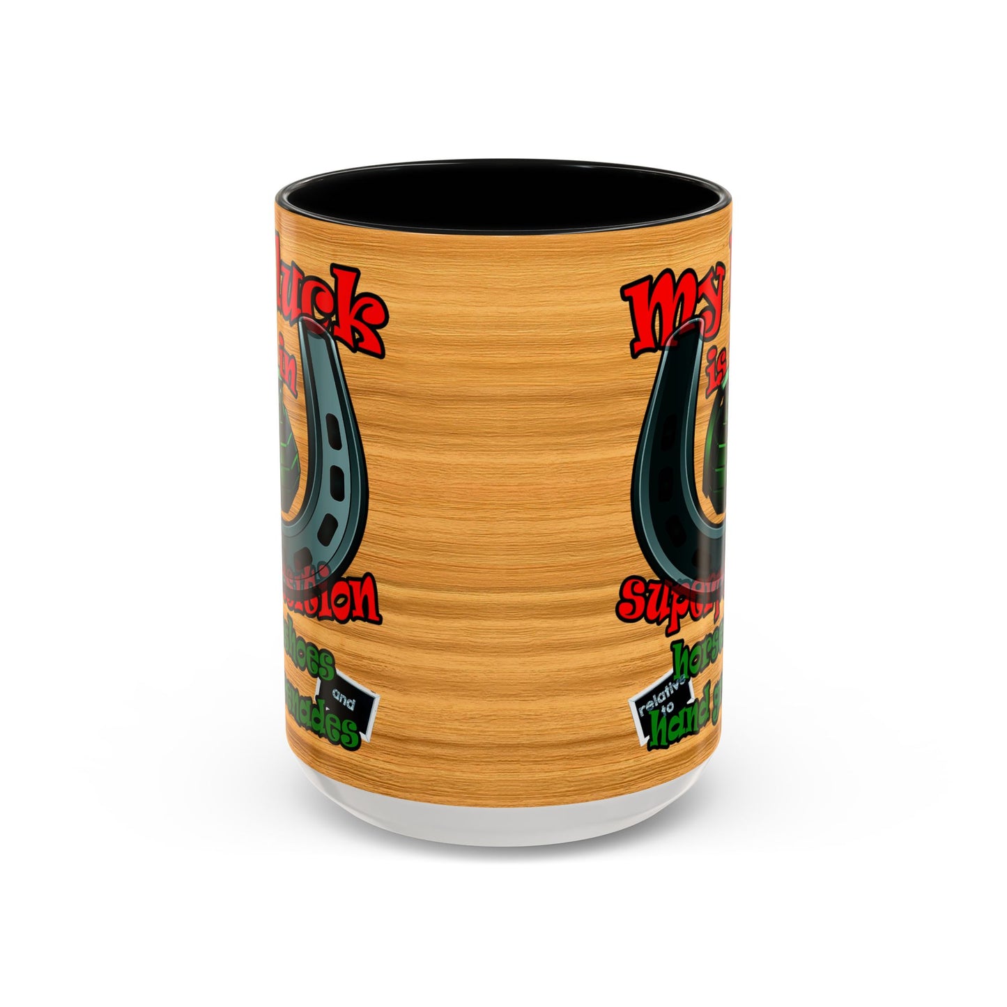 my luck - Accent Mug (butterscotch wood finish)