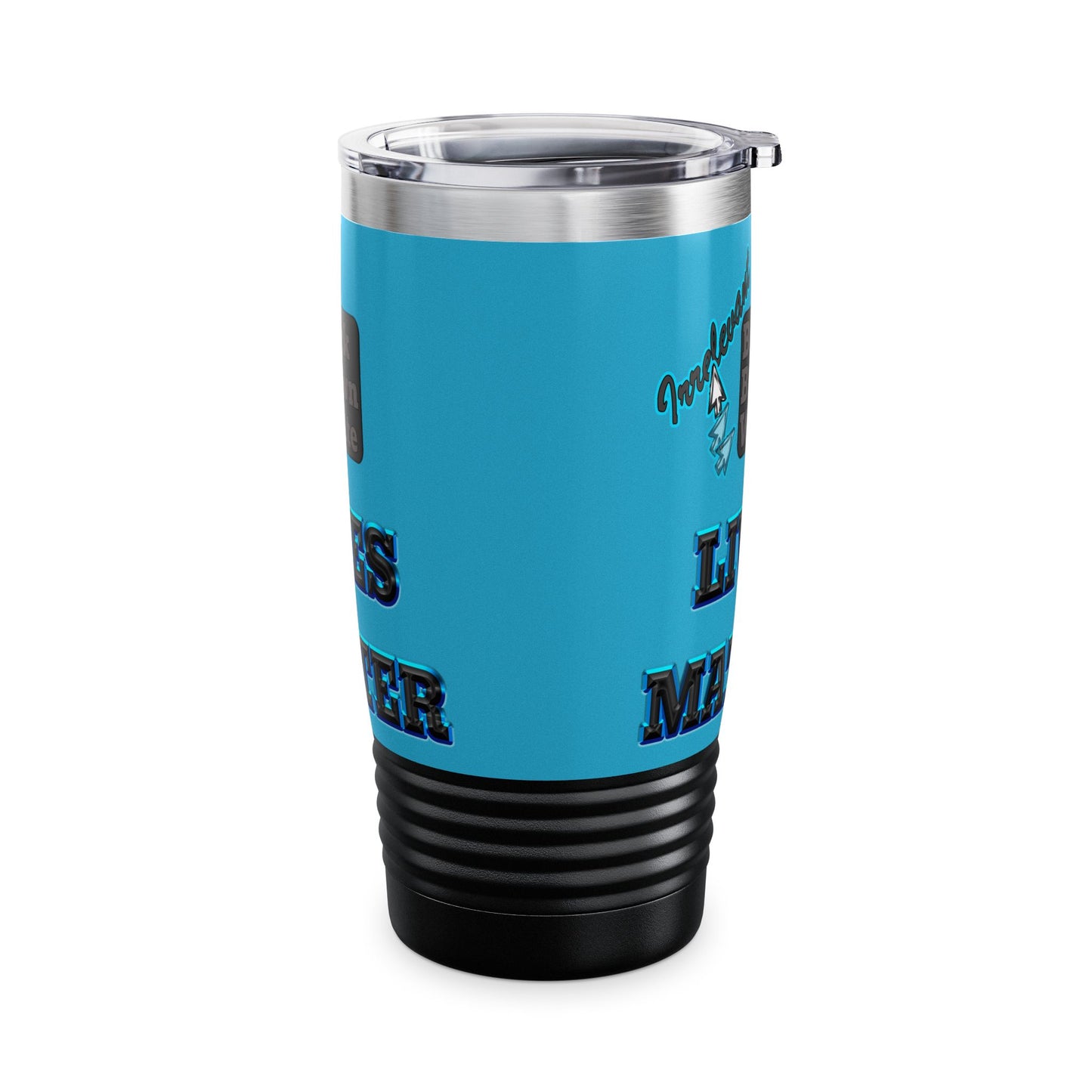 irrelevant - Ringneck Tumbler, 20oz (turquoise)