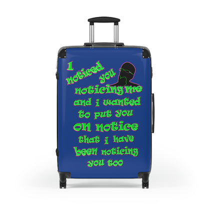 noticed you noticing - Suitcase (dark blue)