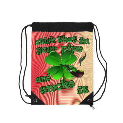celtics logo - Drawstring Bag (yellow-orange wave)