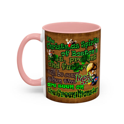 christmas spirits of boston - Accent Mug (brown papyrus)