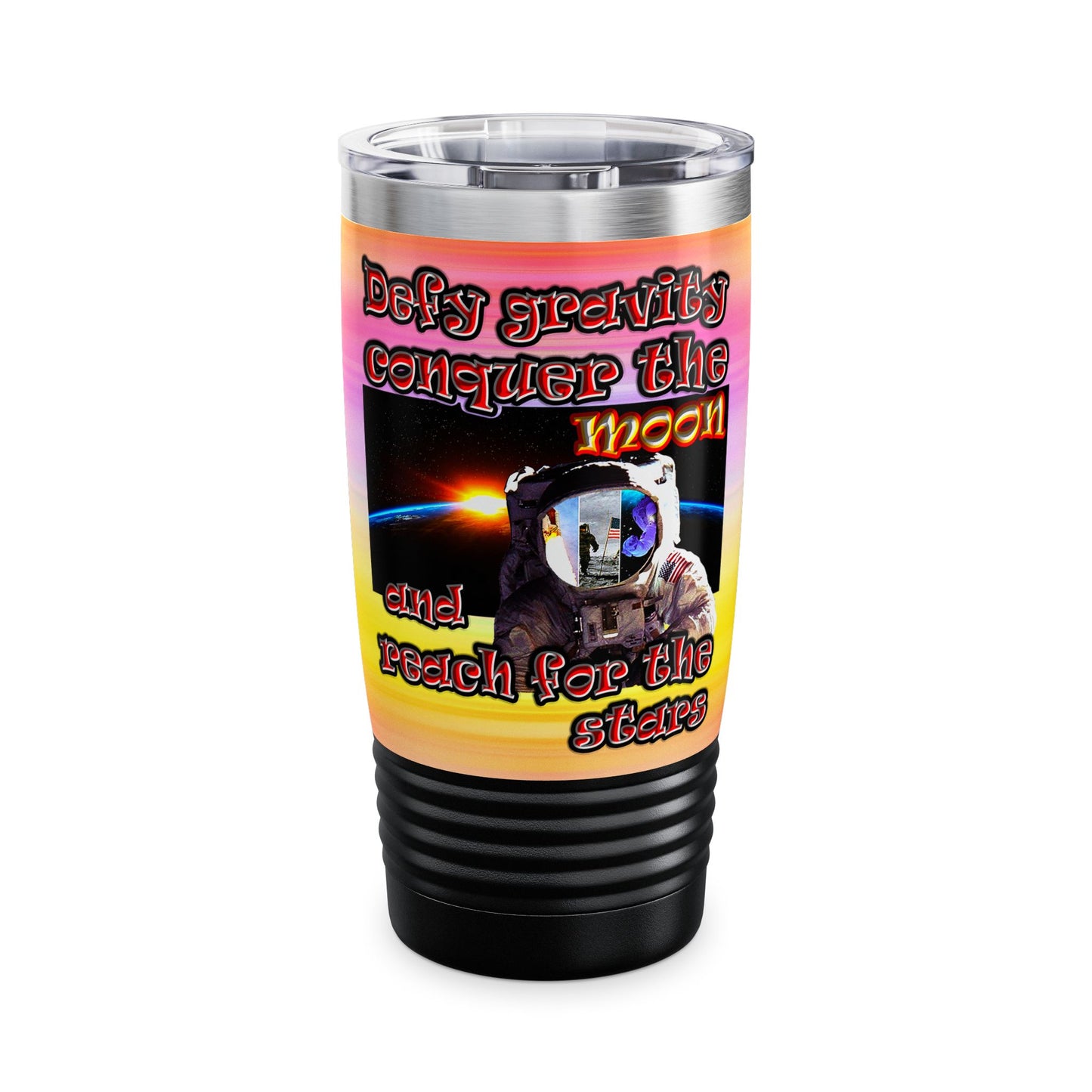 defy conquer reach - Ringneck Tumbler, 20oz (color blur)