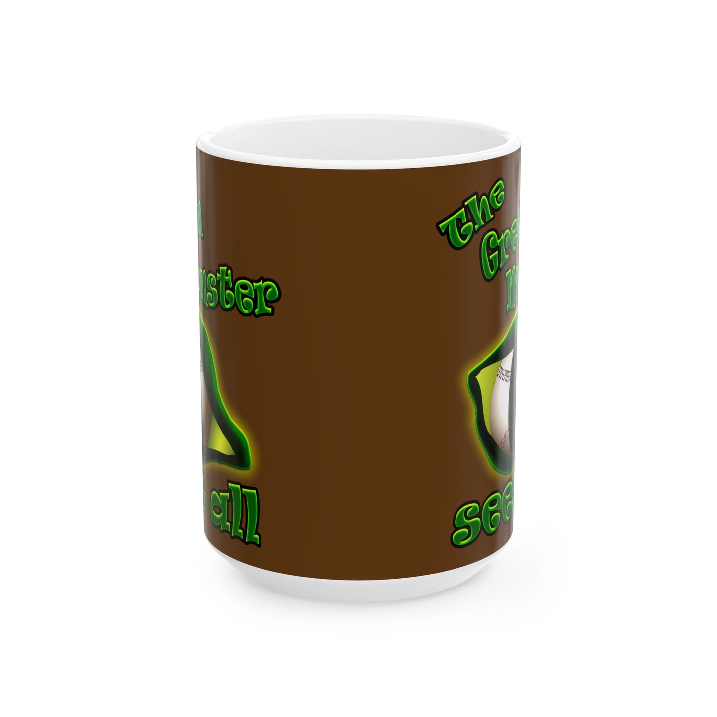 green monster - White Mug (brown)
