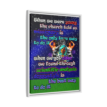 doggystyle - framed canvas art ('snoops' background)