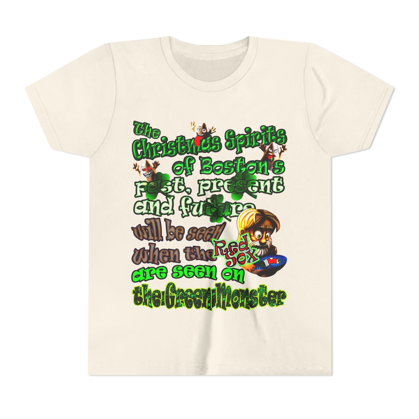 christmas spirits of boston - Youth Short Sleeve Tee