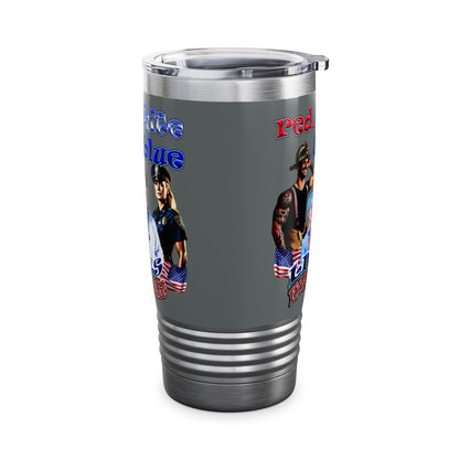 rw&b lives matter - Ringneck Tumbler, 20oz (dark grey)