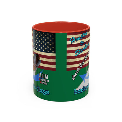 shoot for the stars - Accent Mug (dark green)