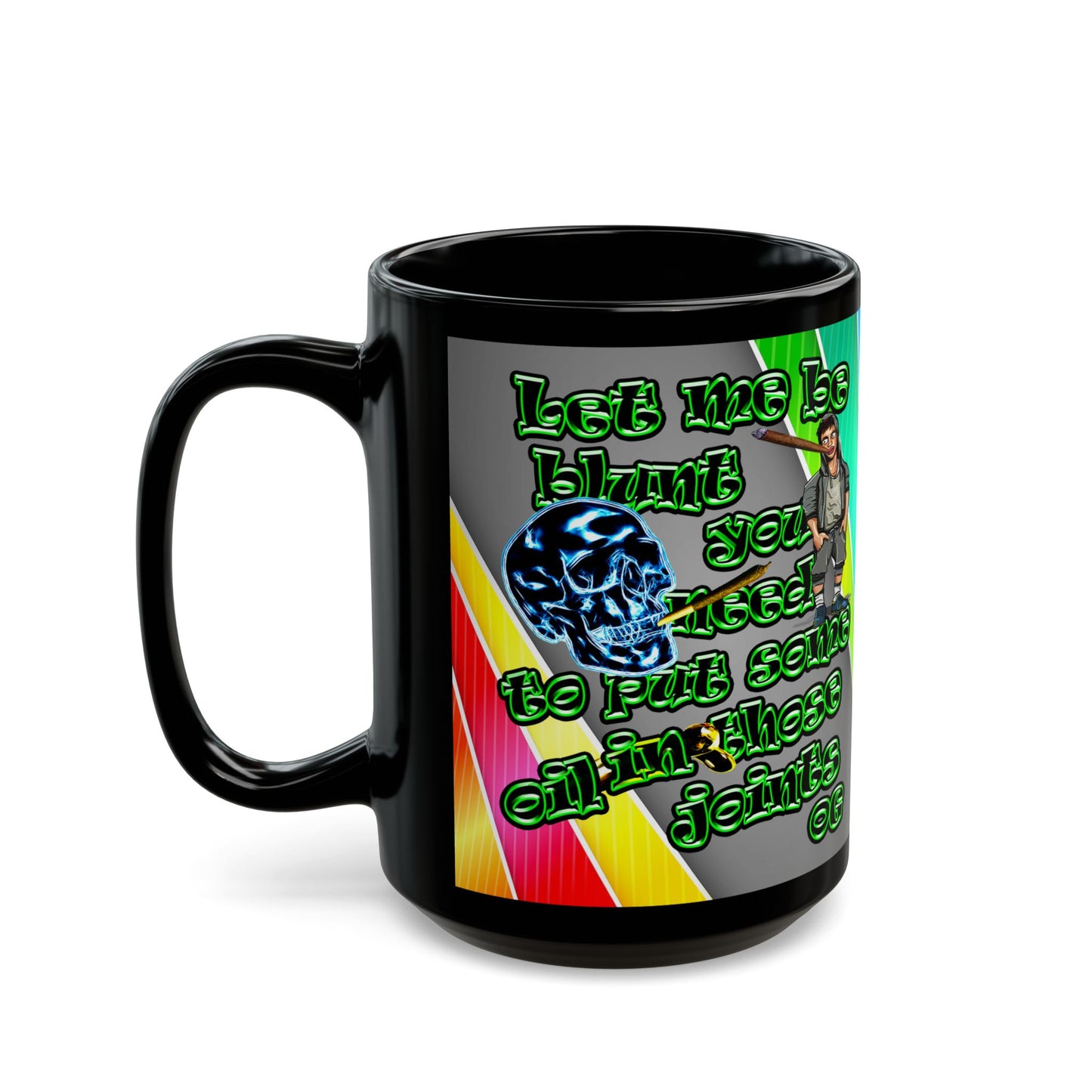 og - Black Mug (rainbow split)