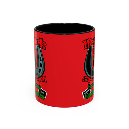 my luck - Accent Mug (red)