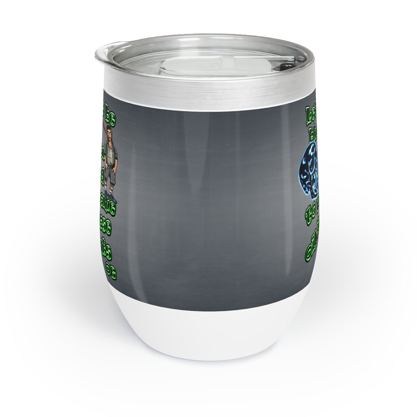 og - Chill Wine Tumbler (grey-light grey)