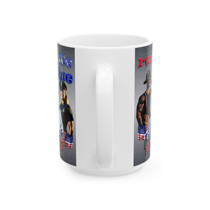 rw&b lives matter - White Mug (brushed nickel)