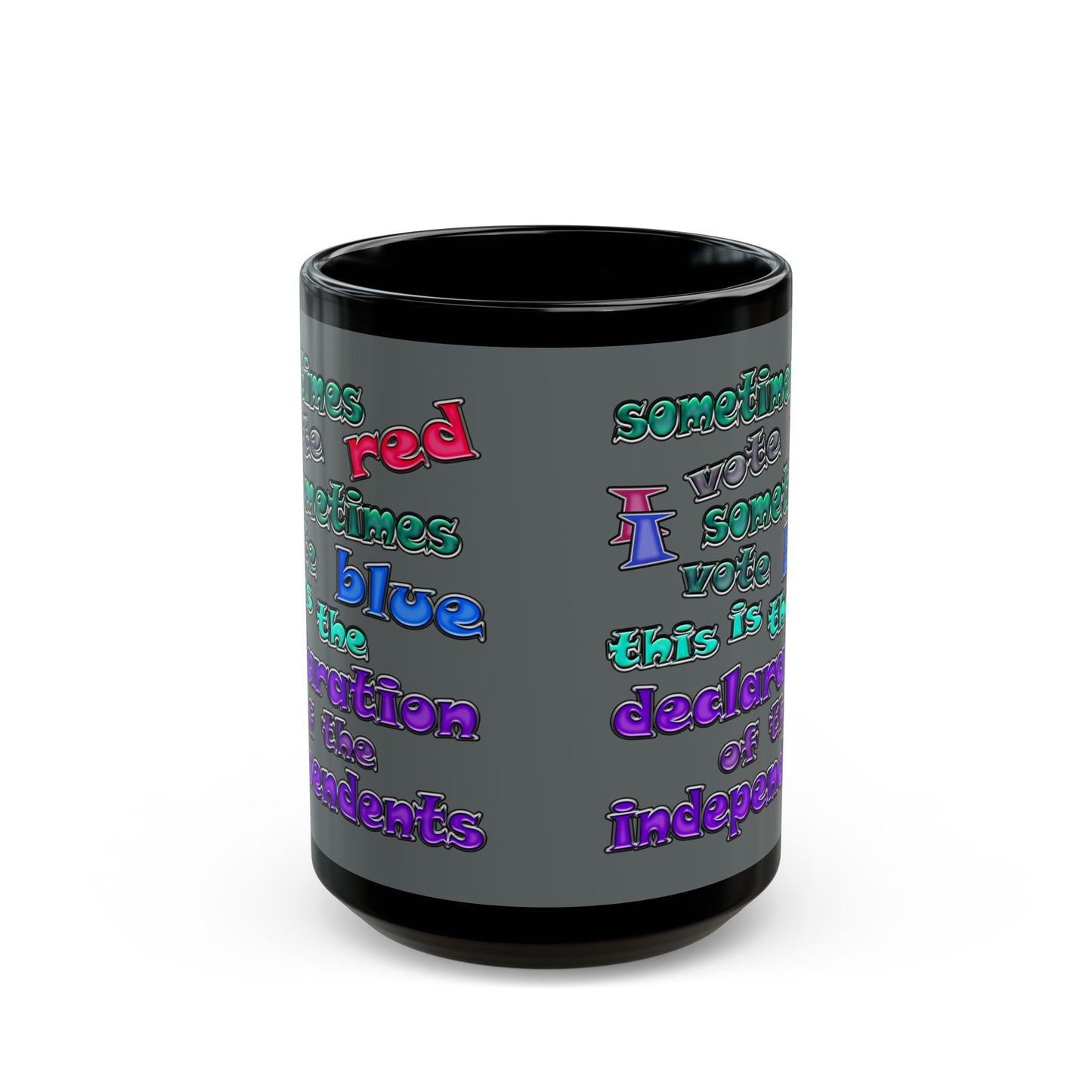 declaration of the independents - Black Mug (dark grey)