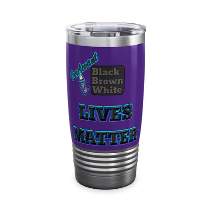irrelevant - Ringneck Tumbler, 20oz (purple)