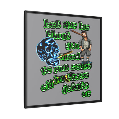 og - framed canvas art (grey)