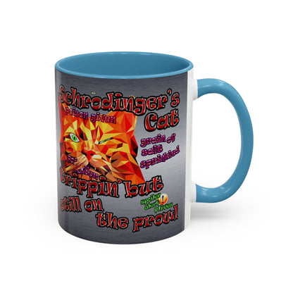 schrodinger's cat - Accent Mug (brushed nickel)