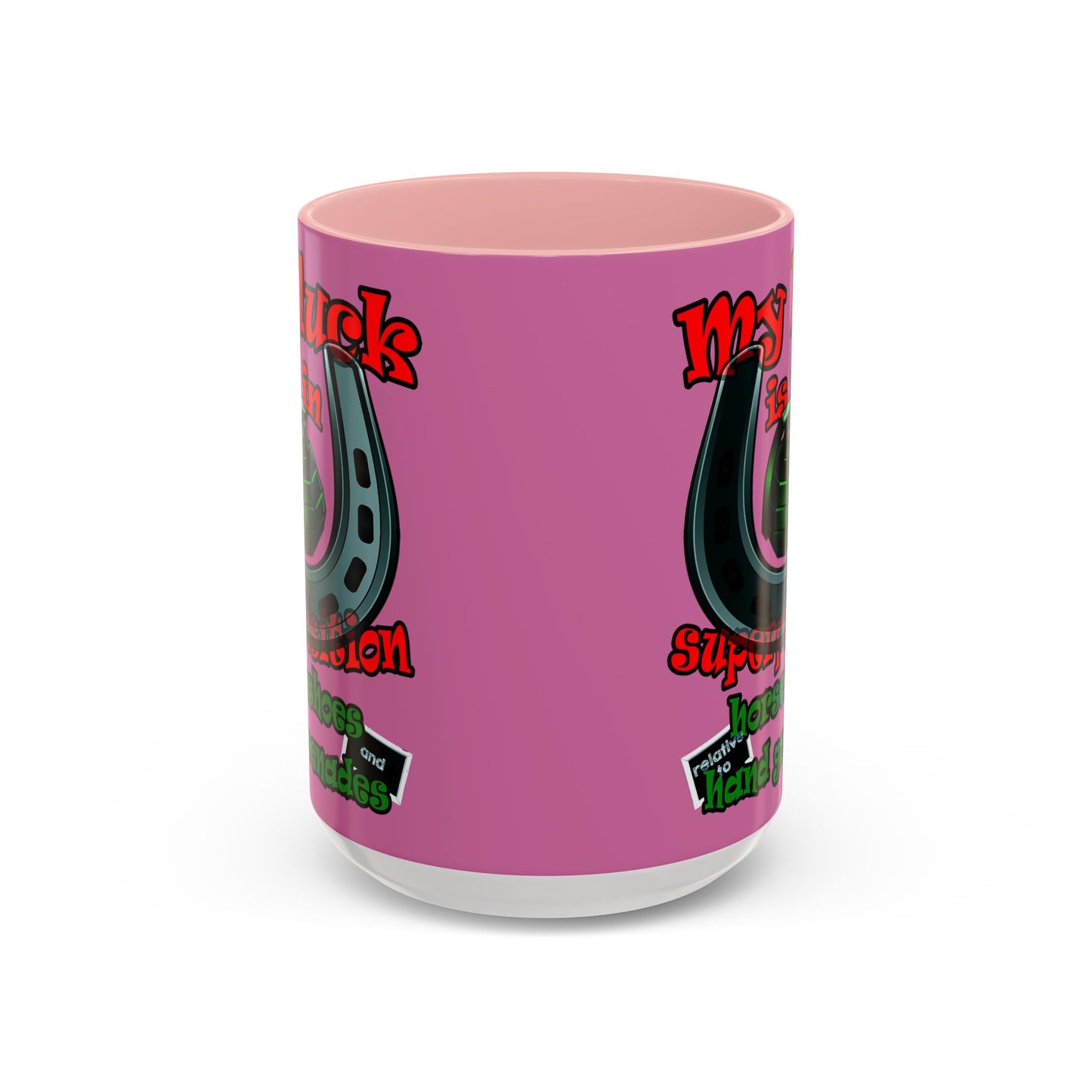 my luck - Accent Mug (light pink)