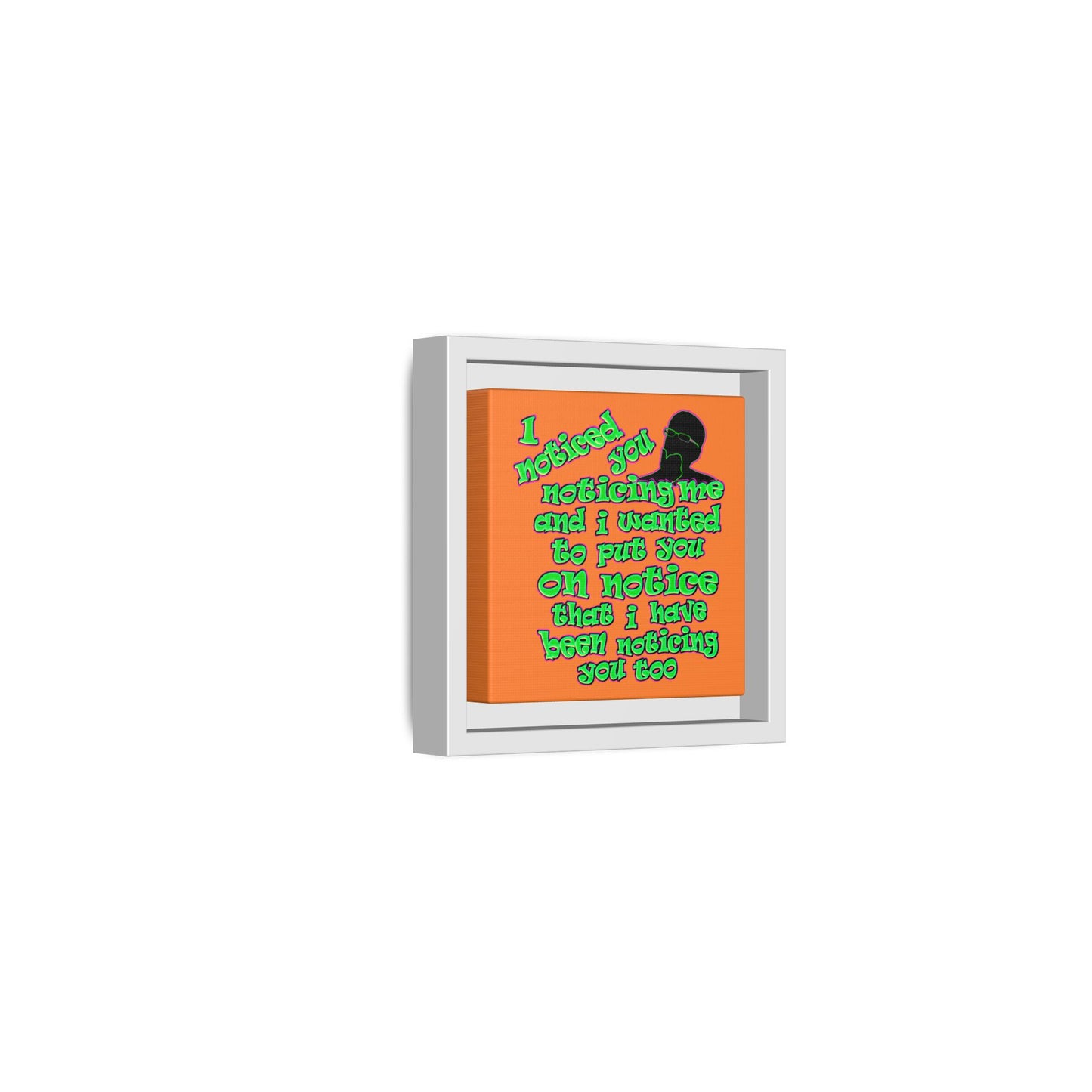 noticed you noticing - framed canvas art (crusta)