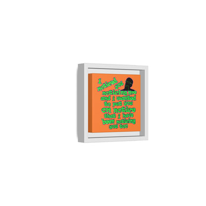 noticed you noticing - framed canvas art (crusta)