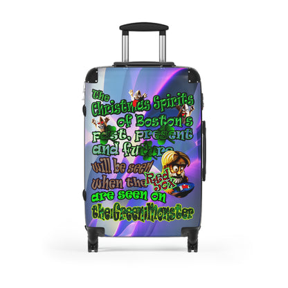 christmas spirits of boston - Suitcase (grey-pink wave)