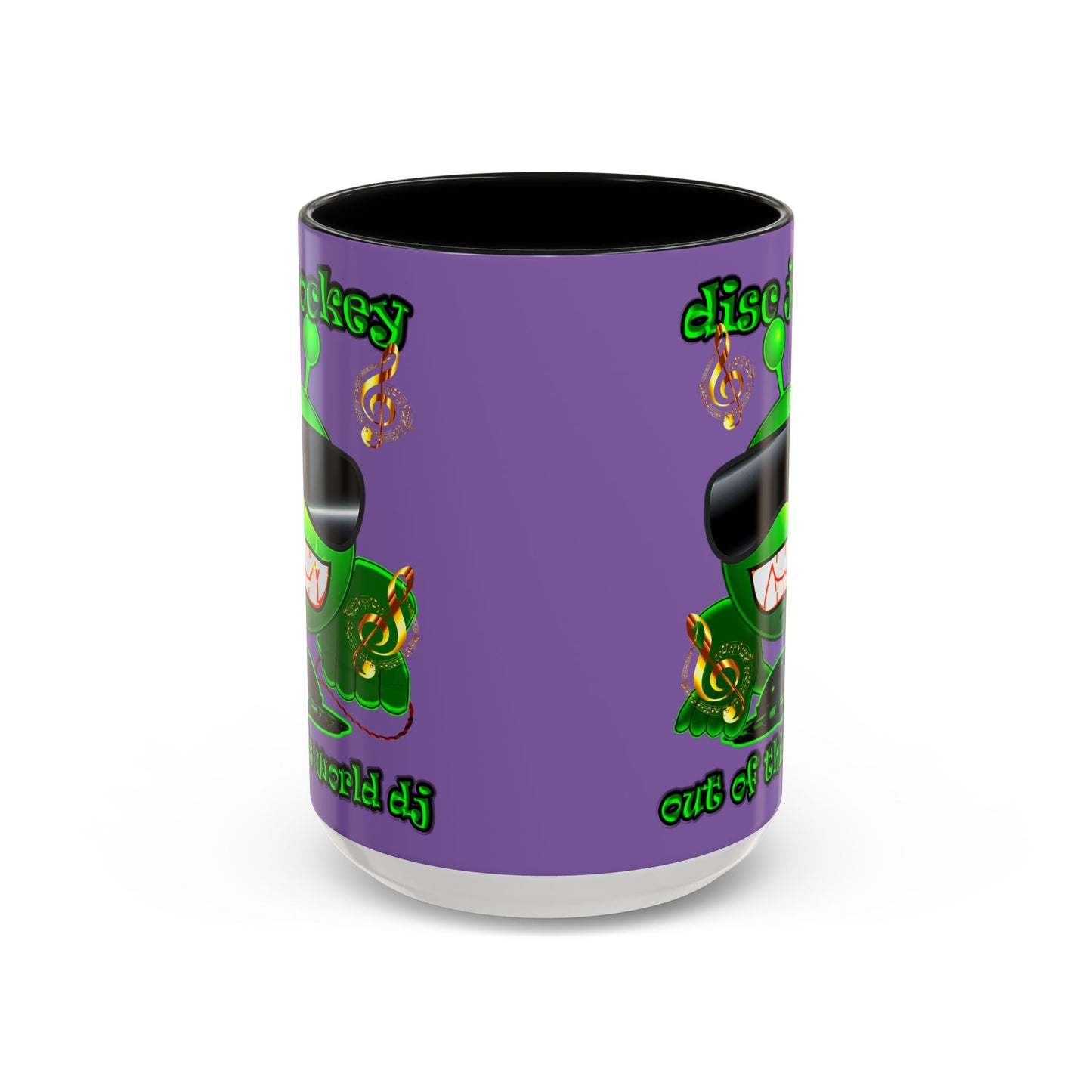 disc jockey - Accent Mug (light purple)