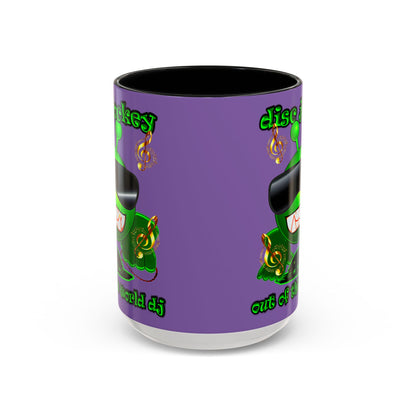 disc jockey - Accent Mug (light purple)