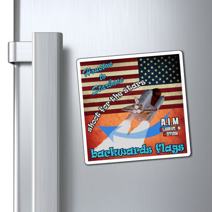 shoot for the stars - Magnets - (burnt orange)