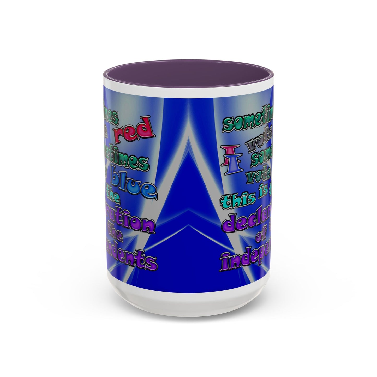 declaration of the independents - Accent Mug (blue-white wave)