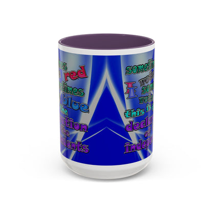 declaration of the independents - Accent Mug (blue-white wave)