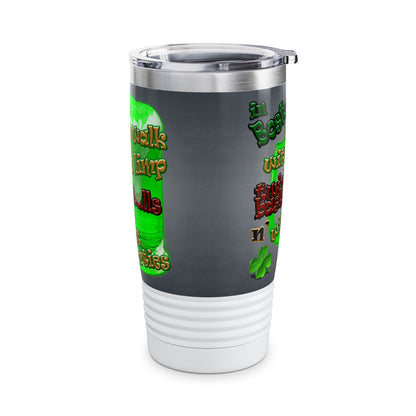 celtics logo - Ringneck Tumbler, 20oz (grey-light grey)