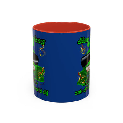 disc jockey - Accent Mug (dark blue)