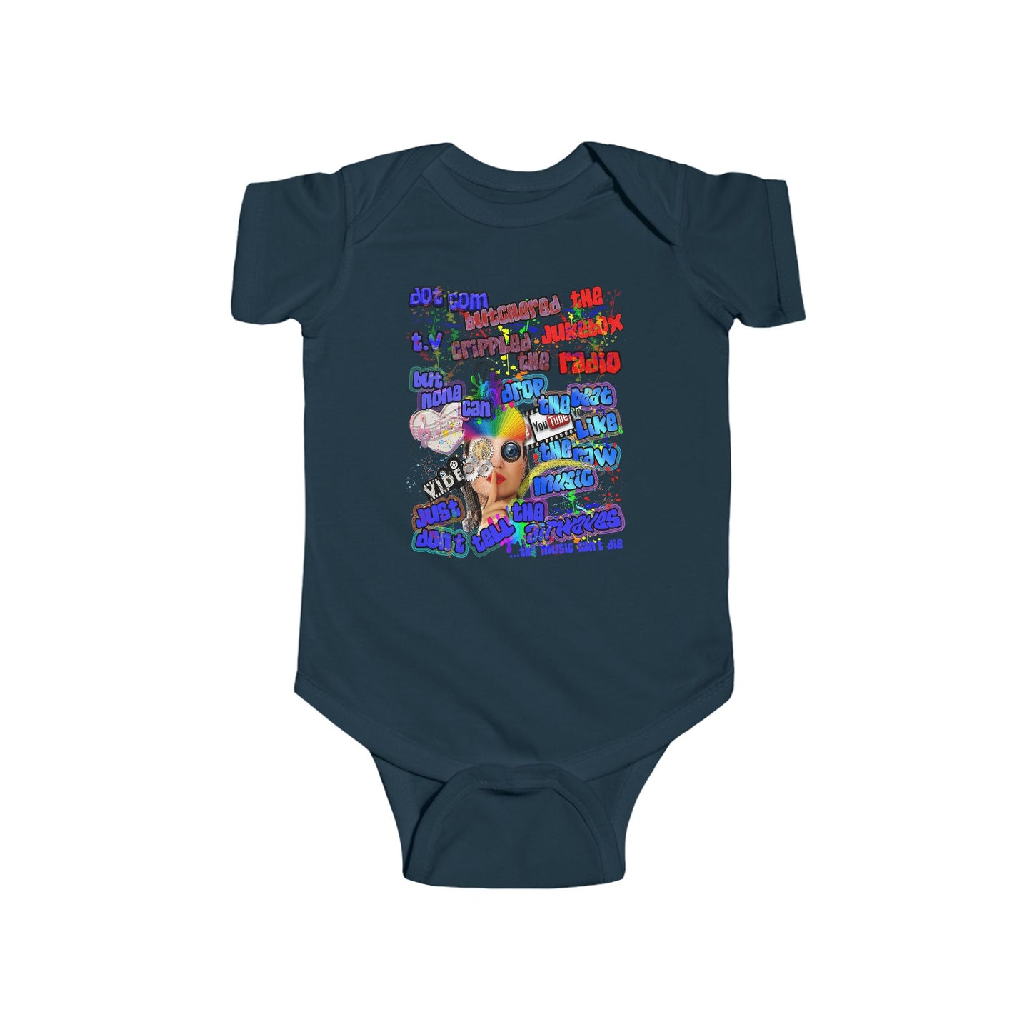 drop the beat - Infant Fine Jersey Bodysuit