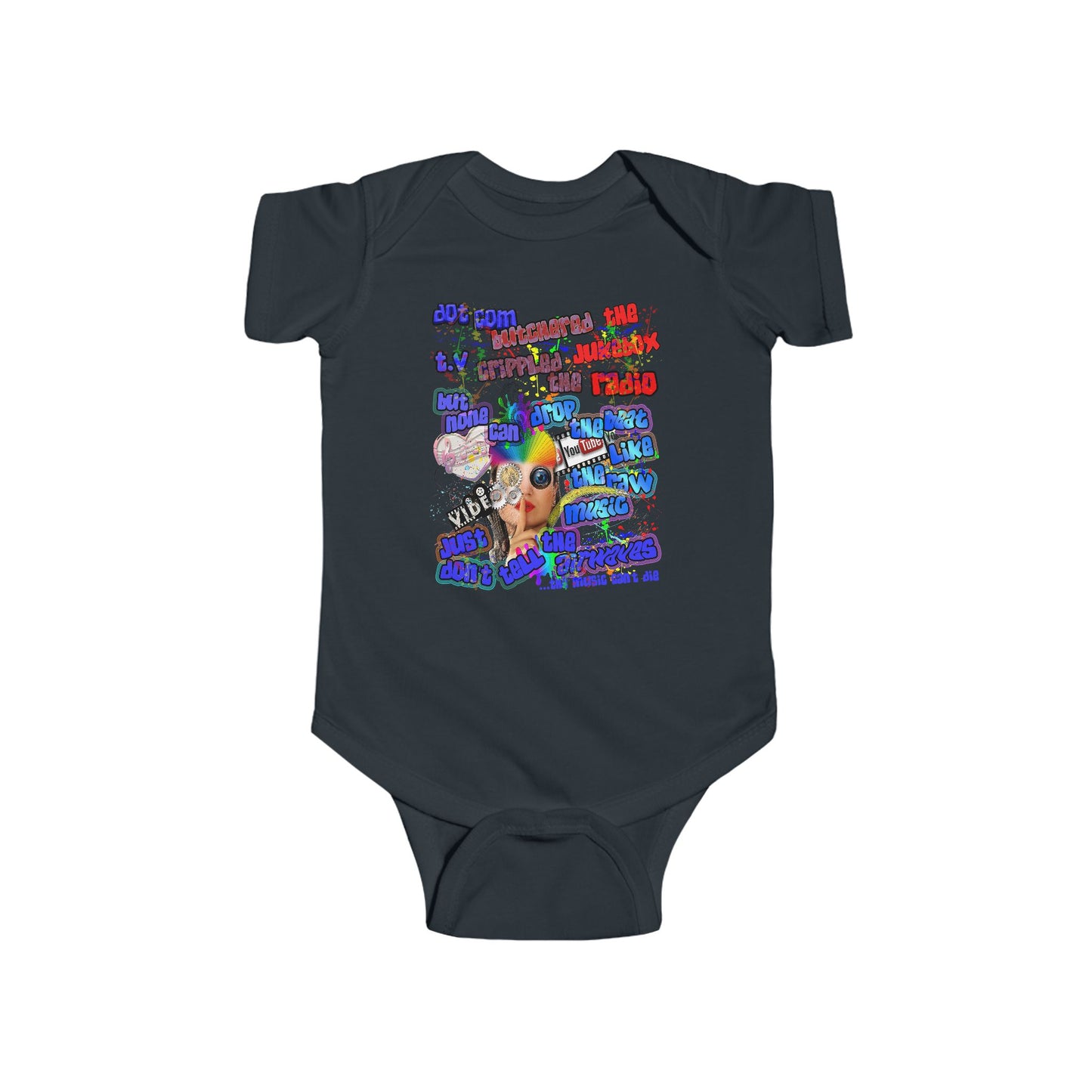 drop the beat - Infant Fine Jersey Bodysuit