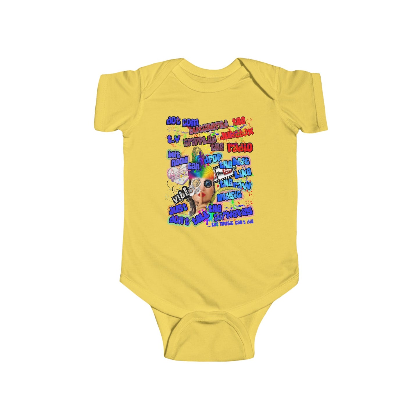 drop the beat - Infant Fine Jersey Bodysuit