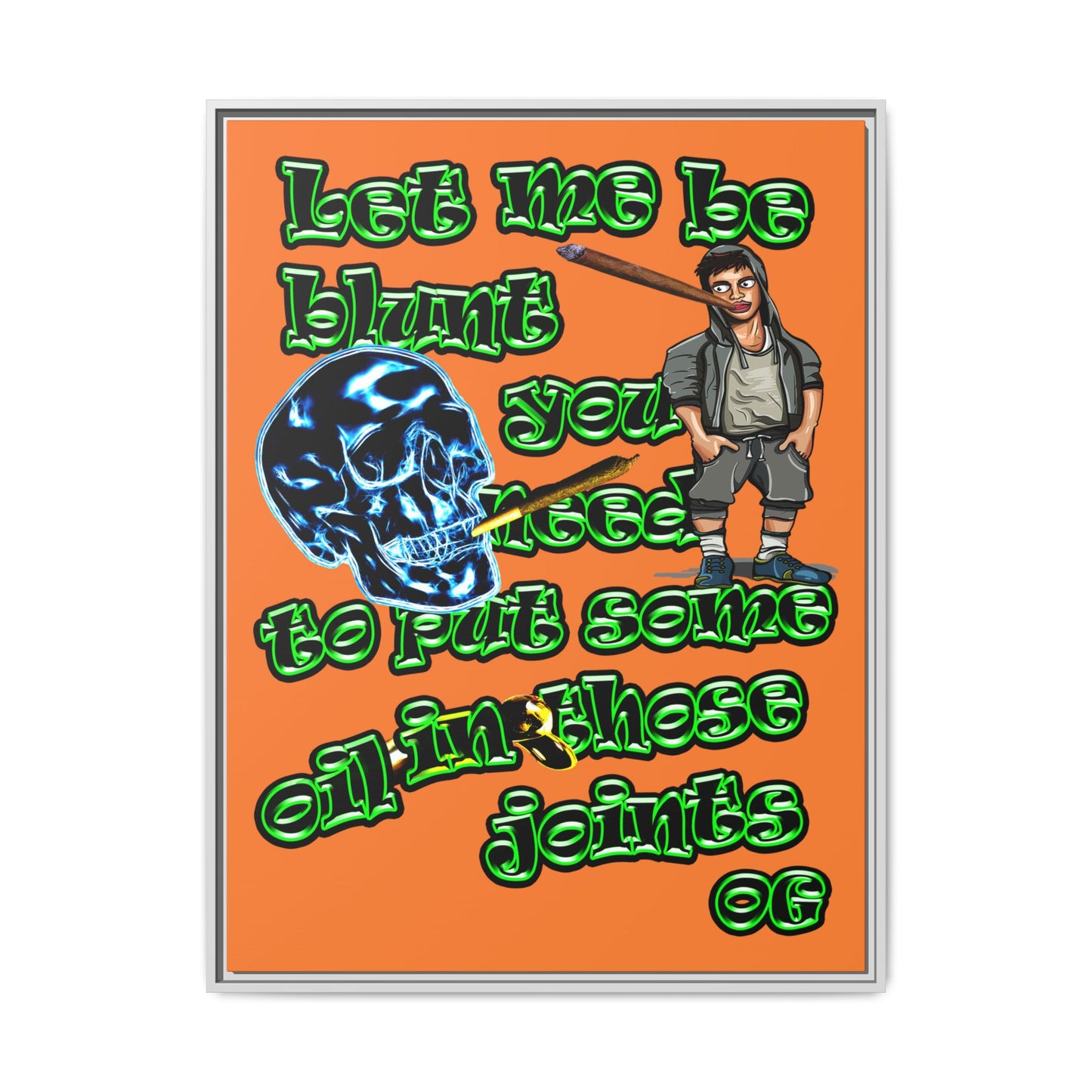 og - framed canvas art (crusta)