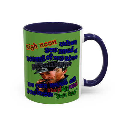 high noon - Accent Mug (green)