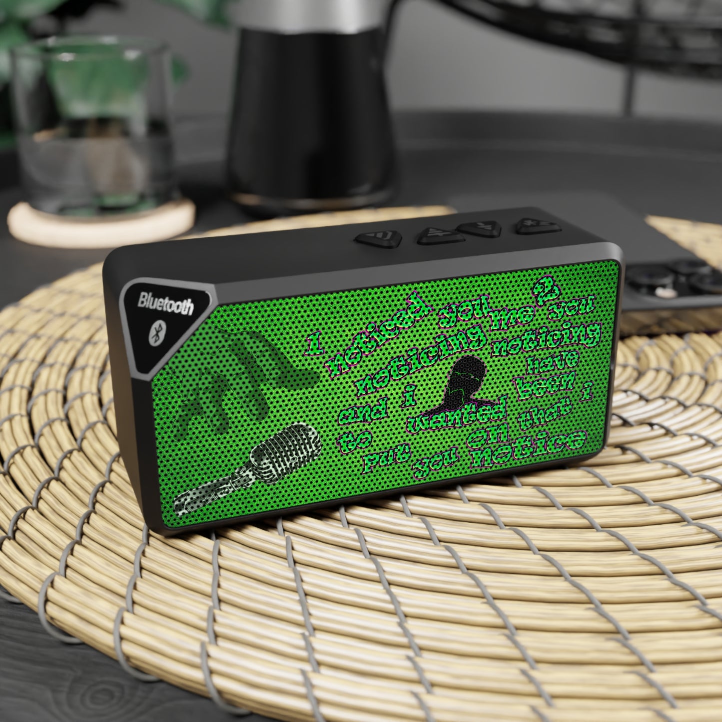 noticed you noticing - Jabba Bluetooth Speaker (green turf)