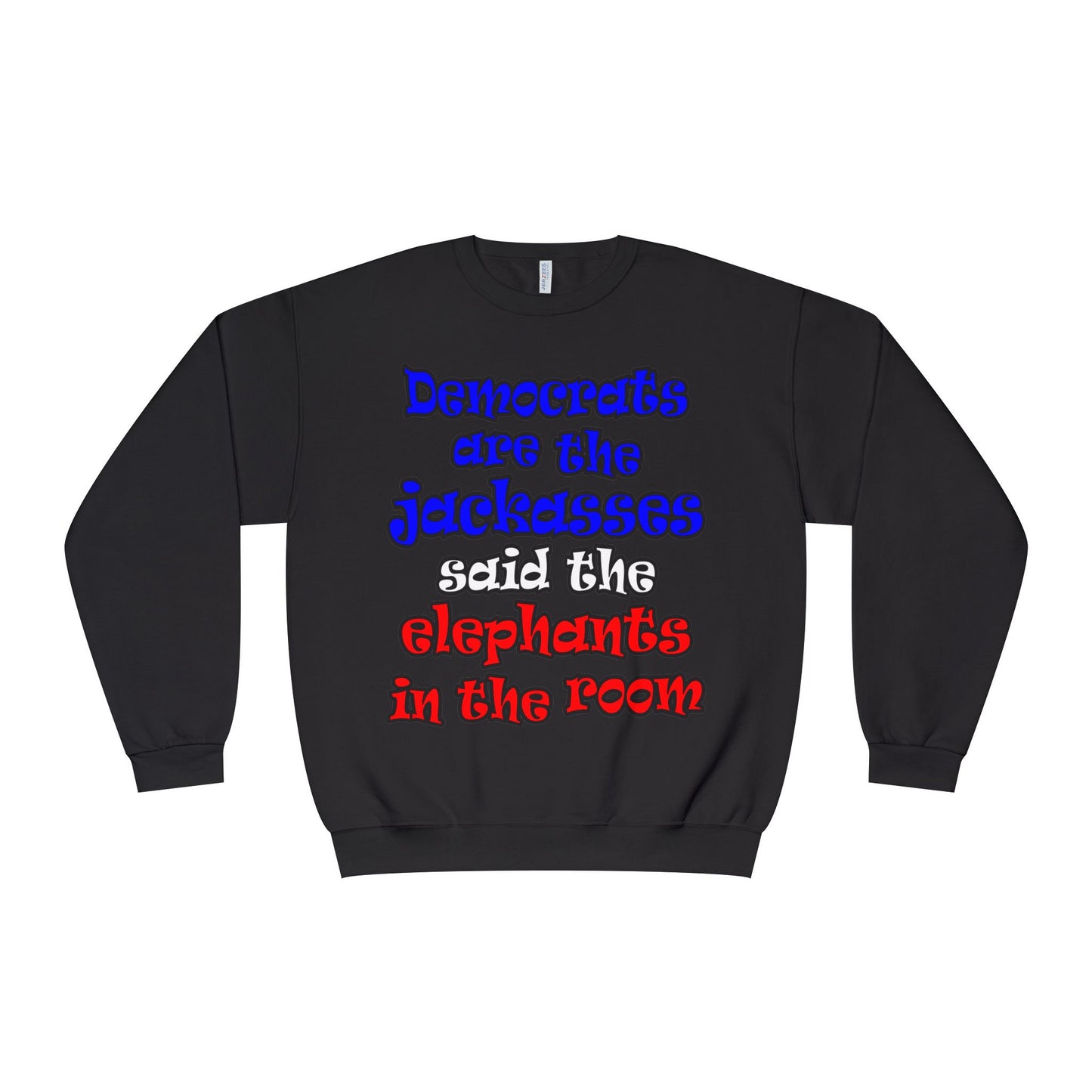 donkeys and elephants - Unisex NuBlend® Crewneck Sweatshirt