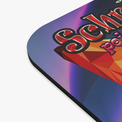 schrodinger's cat - Mouse Pad (Rectangle) (grey-pink wave)
