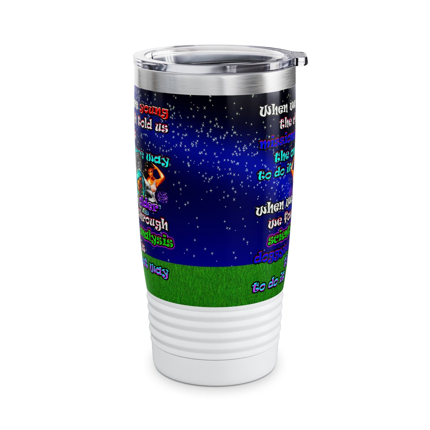 doggystyle - Ringneck Tumbler, 20oz ('snoops' background)
