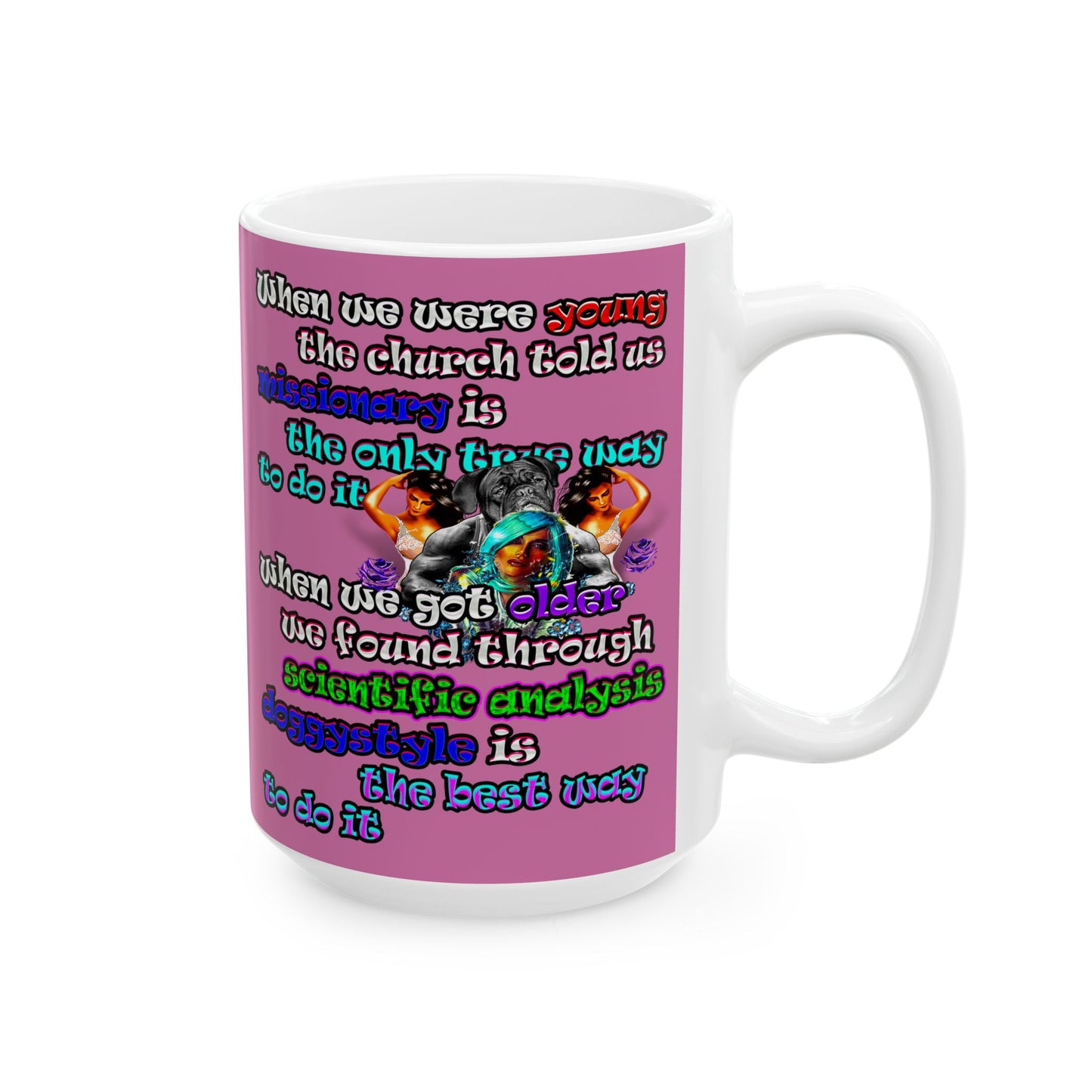 doggystyle - White Mug (light pink)